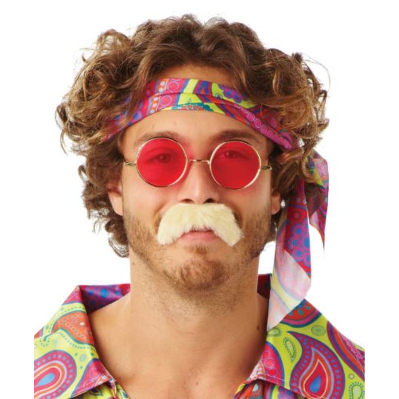 70s Blonde Moustache