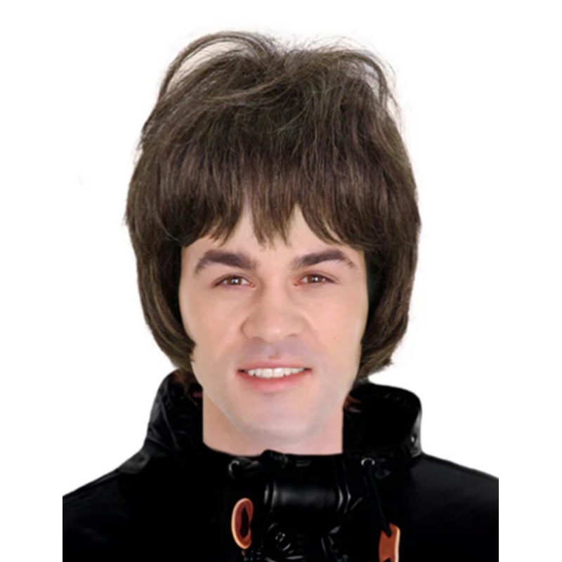 80s Rockstar Brown Wig
