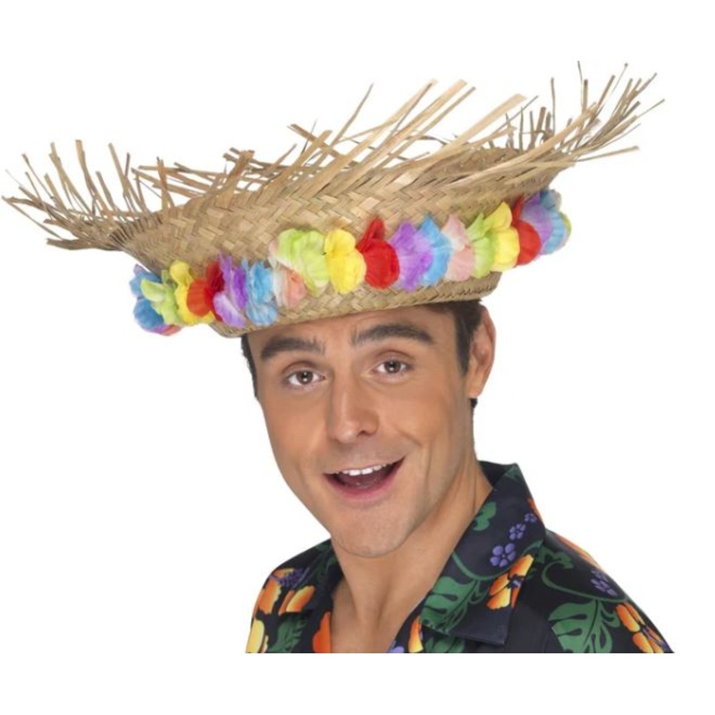 Beach Hat With Lei