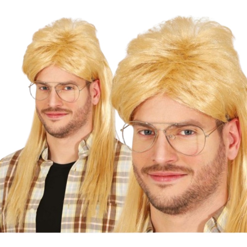 Blonde Mullet Wig
