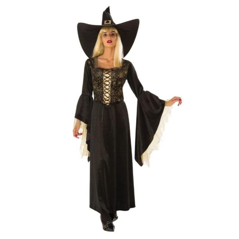 Golden Web Witch Costume - Ladies