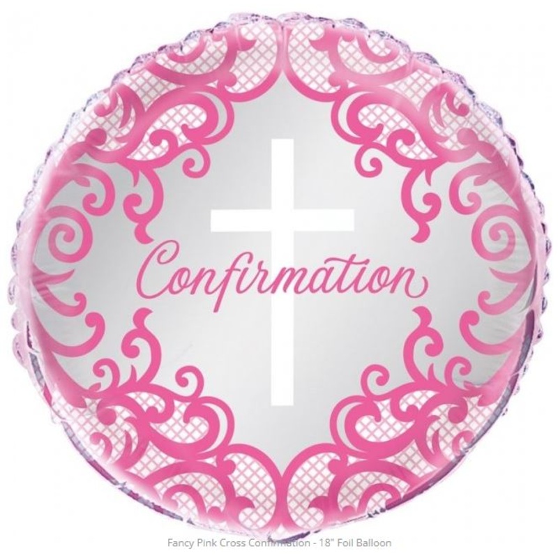Pink Confirmation Balloon - 18"