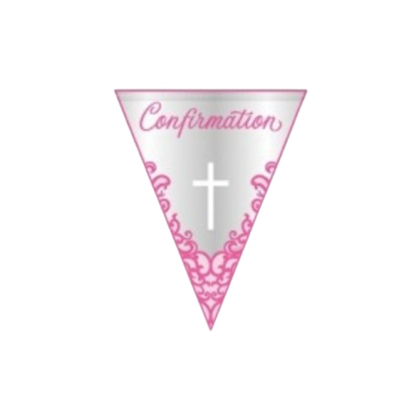 Pink Confirmation Flag Banner