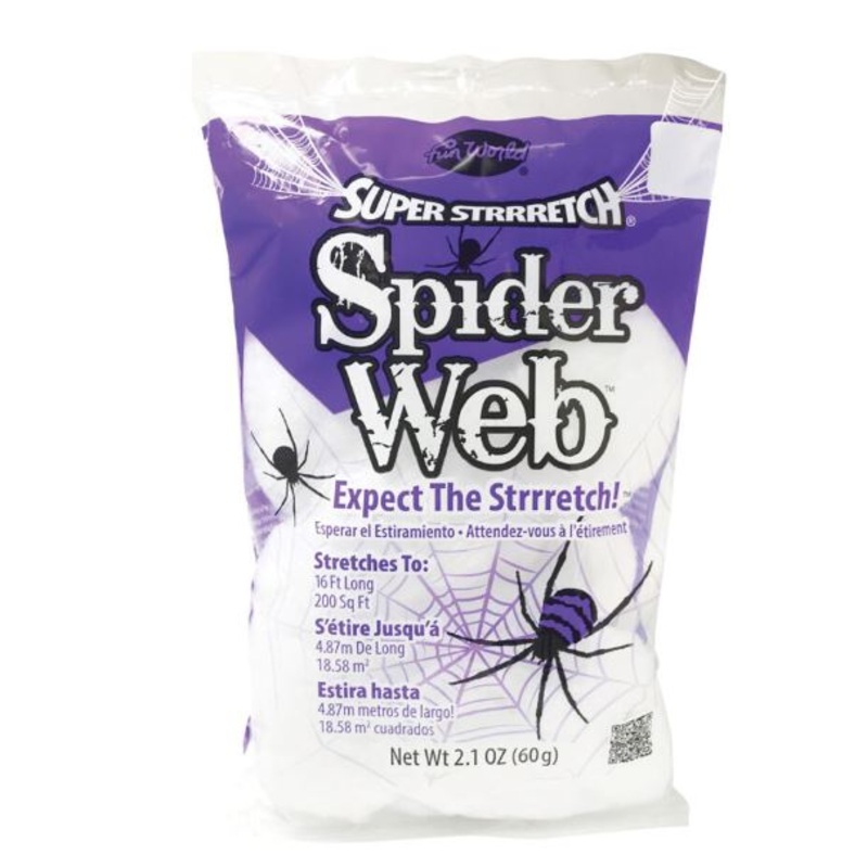 White Super Stretch Spider Web