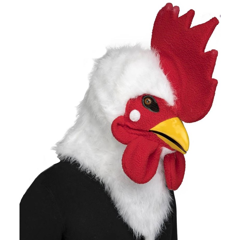 Cockerel Mask with Movable Jaw