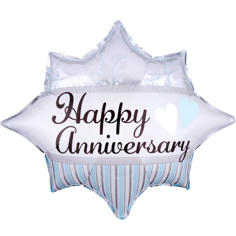 Happy Anniversary Burst Balloon - 20"