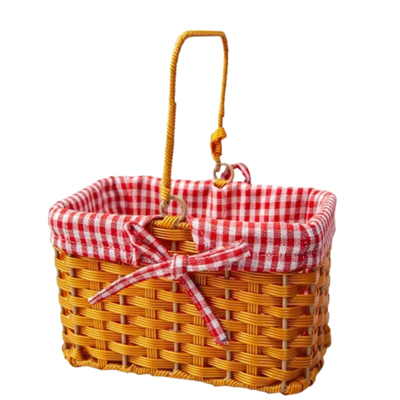Basket with Red Gingham