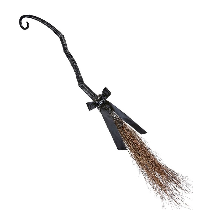 Collapsible Crooked Witch Broom - 95cm
