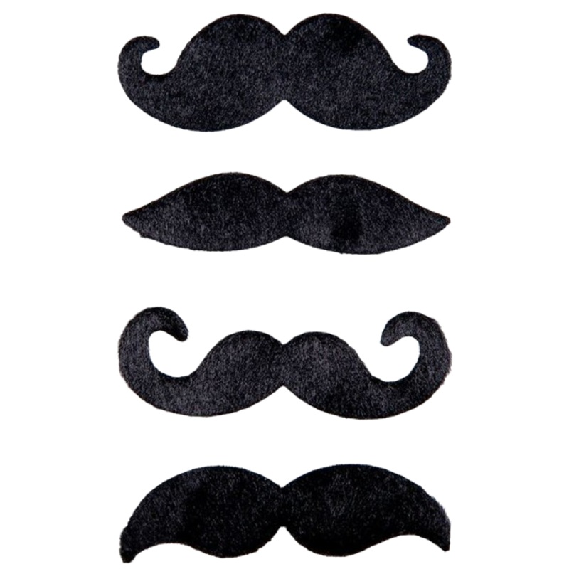 Funny Moustaches Black