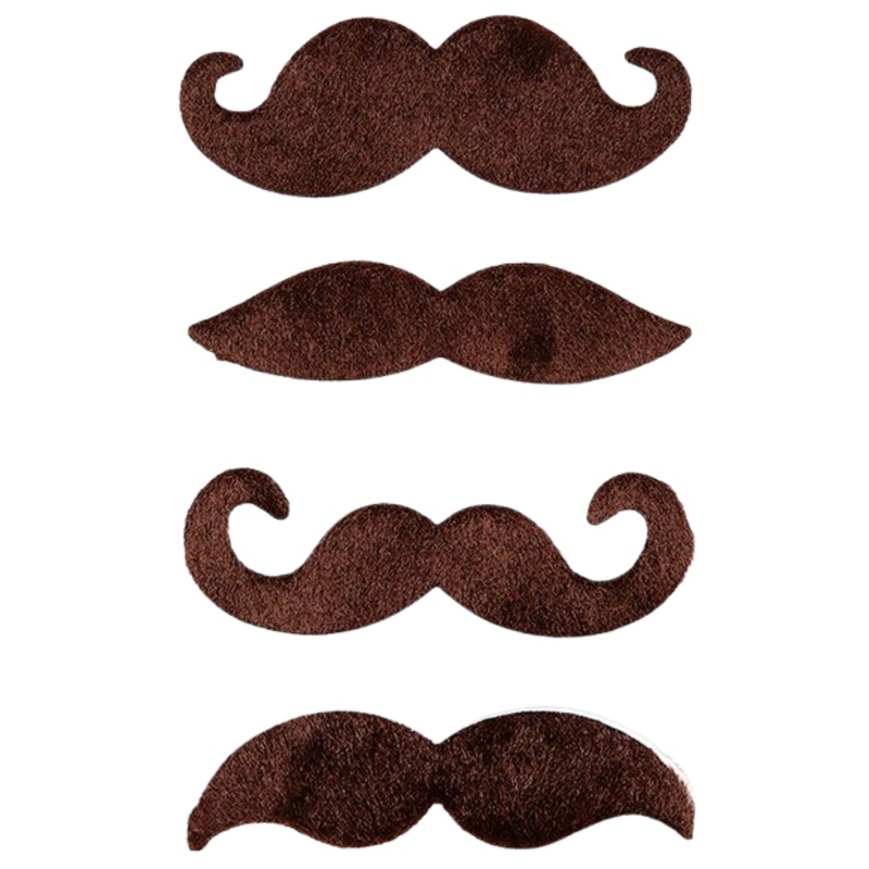 Funny Moustaches Brown