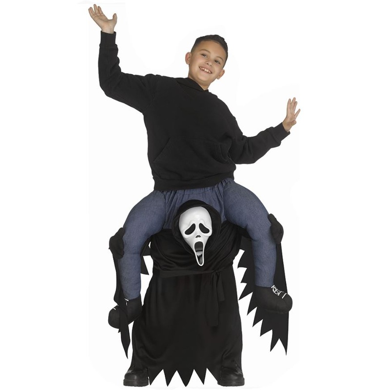 Ghost Face Piggyback Costume - Kids