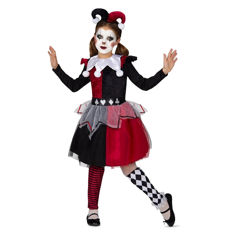 Red Harlequin Costume - Tween