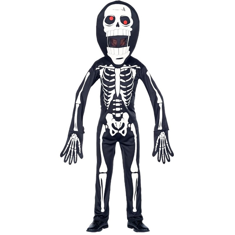 Skeleton Oversized Mask Costume - Tween