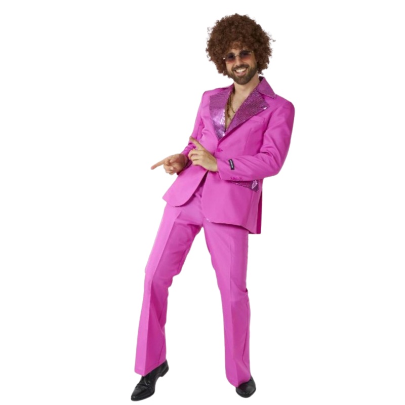 SuitMeister Disco Suit Pink - Men's