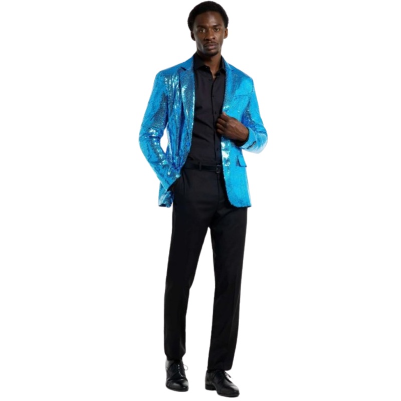 SuitMeister Sequin Blazer Blue - Men's