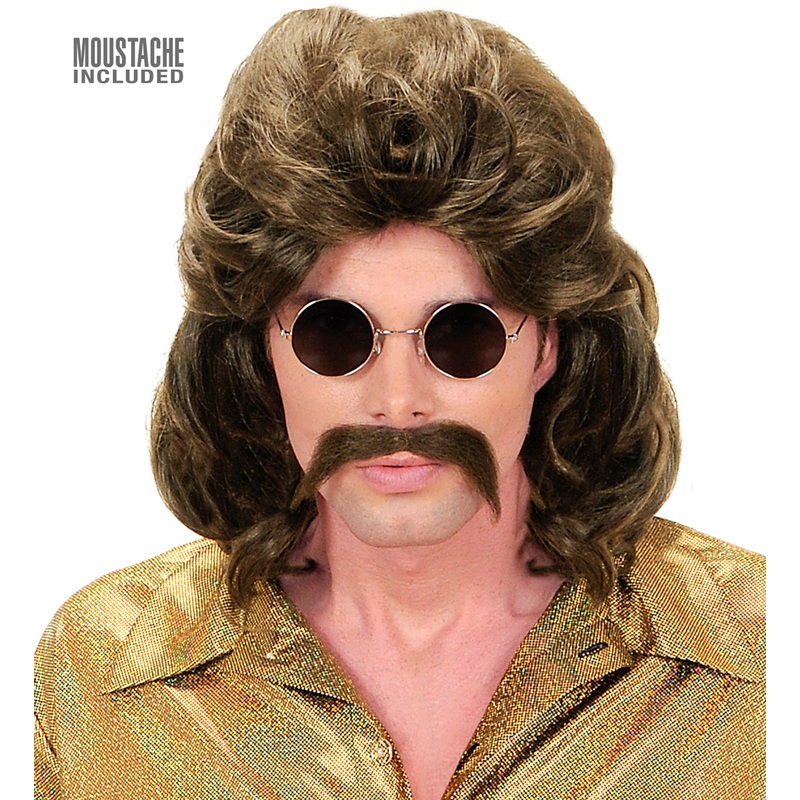 70s Man Wig and Moustache