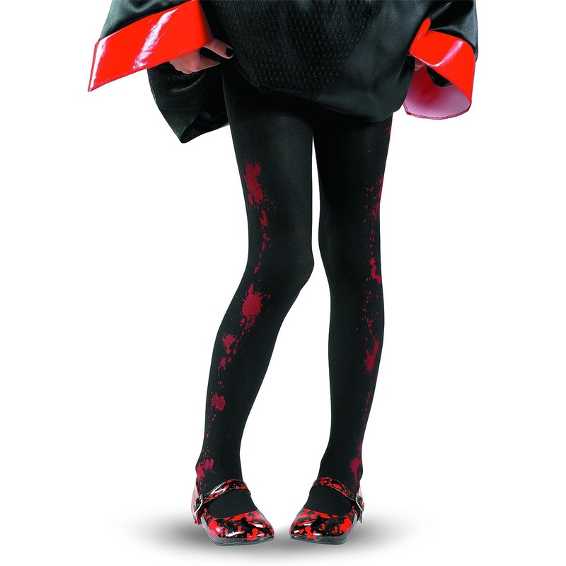 Blood Splatter Nylon Tights - Kids
