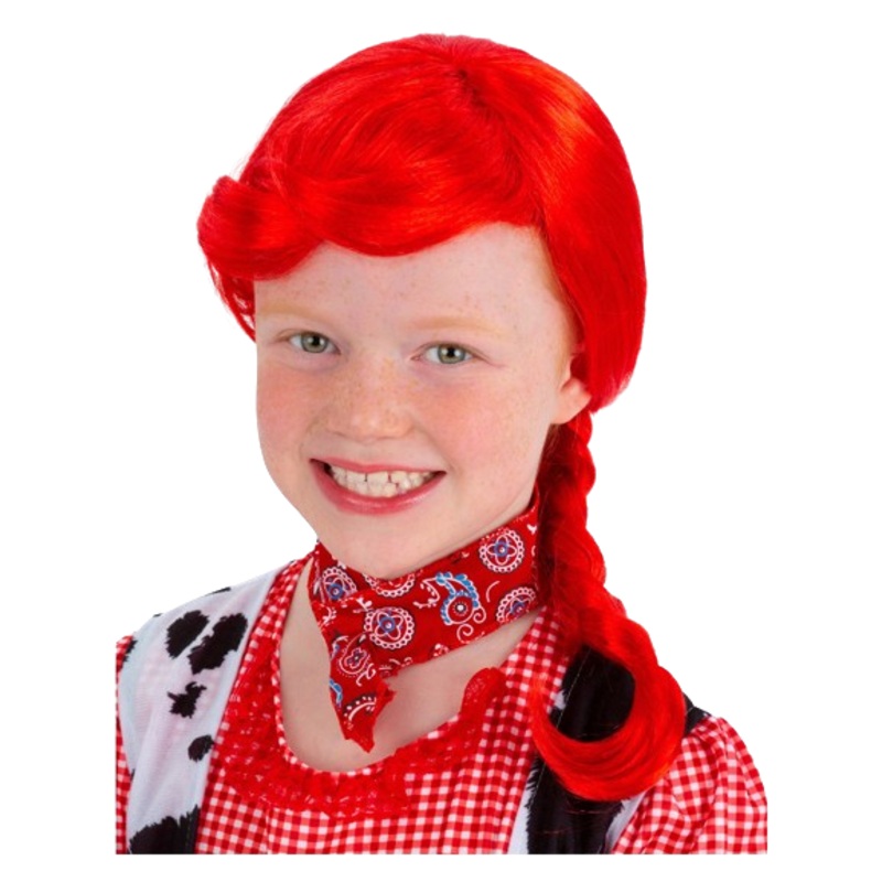 Cowgirl Plait Wig - Red
