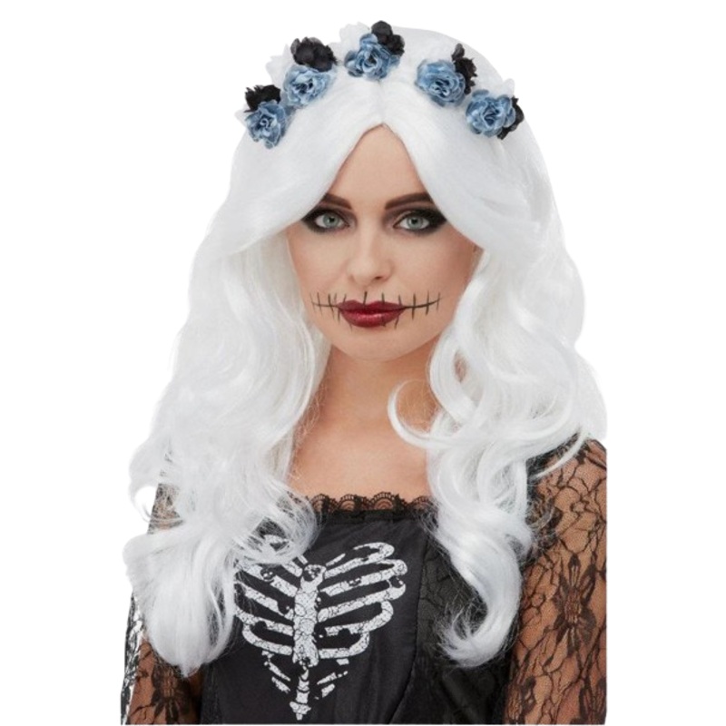 Day Of The Dead Wig White