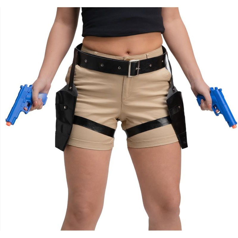 Double Thigh Holsters with Guns