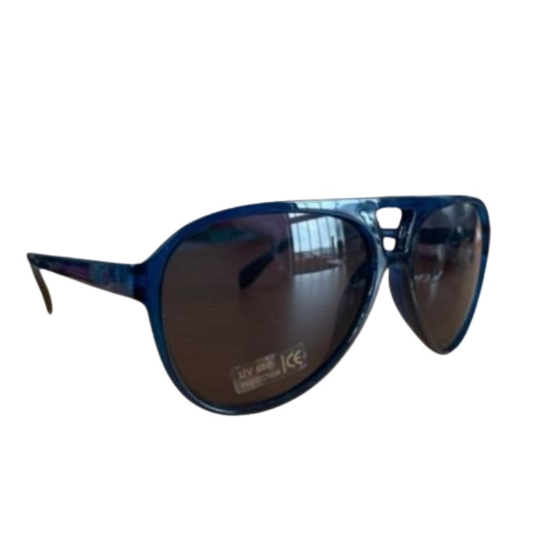 Retro 70's Sunglasses - Blue