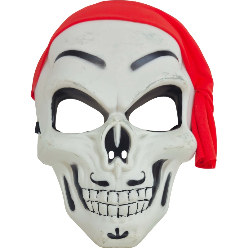 Skeleton Mask with Red Bandana