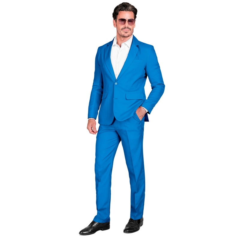 Smart Azure Blue Suit