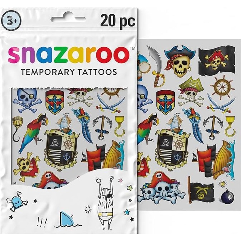 Snazaroo -  Boys Adventure Temporary Tattoos