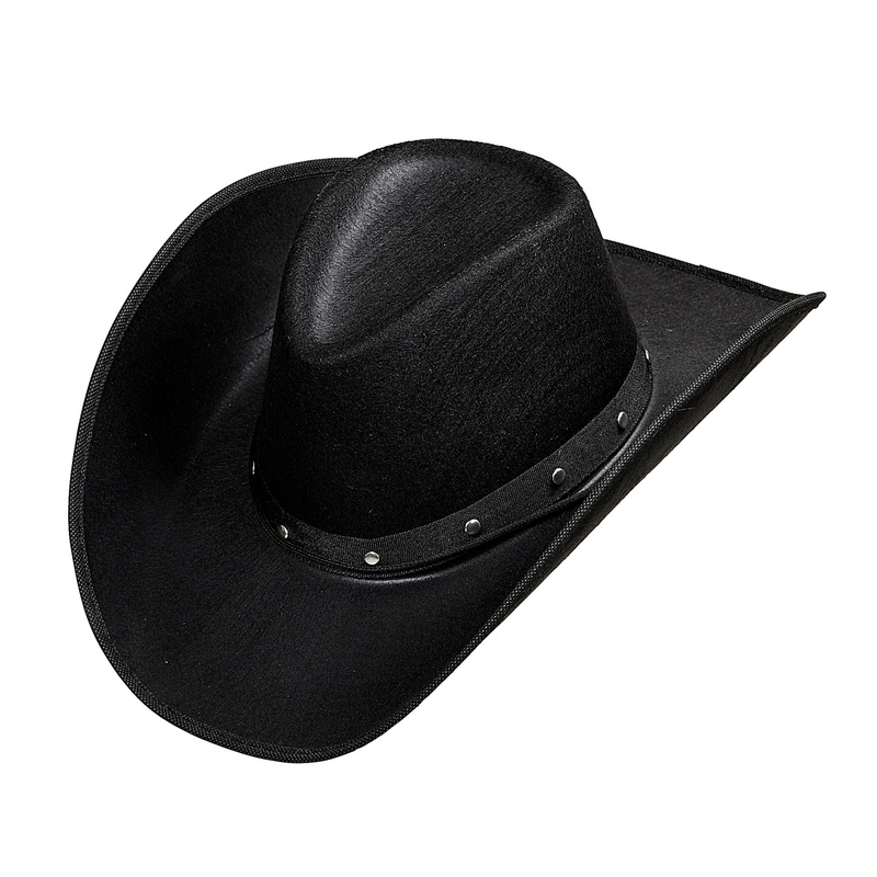 Studded Cowboy Hat - Black