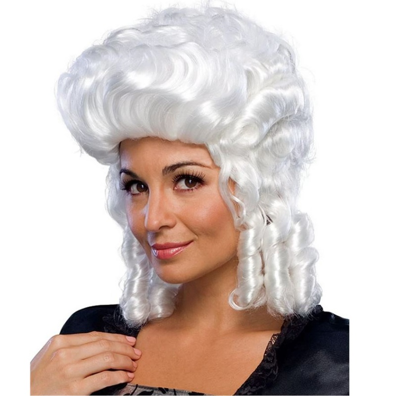Women's Colonial Wig - White