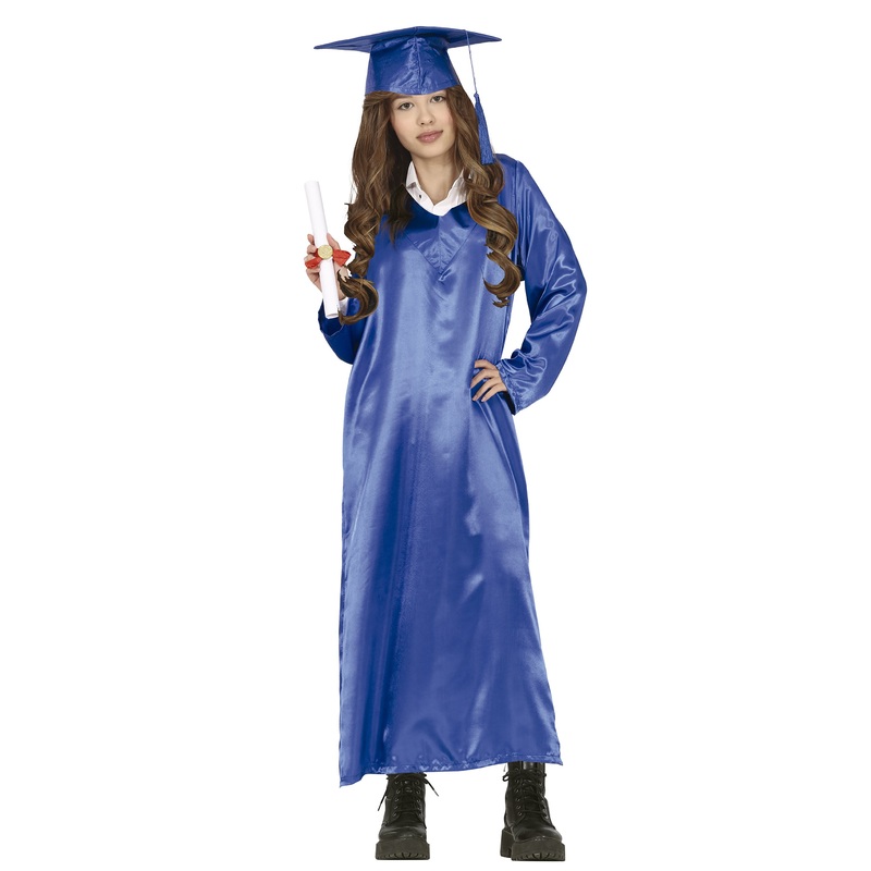 Blue Graduation Robe - Tween