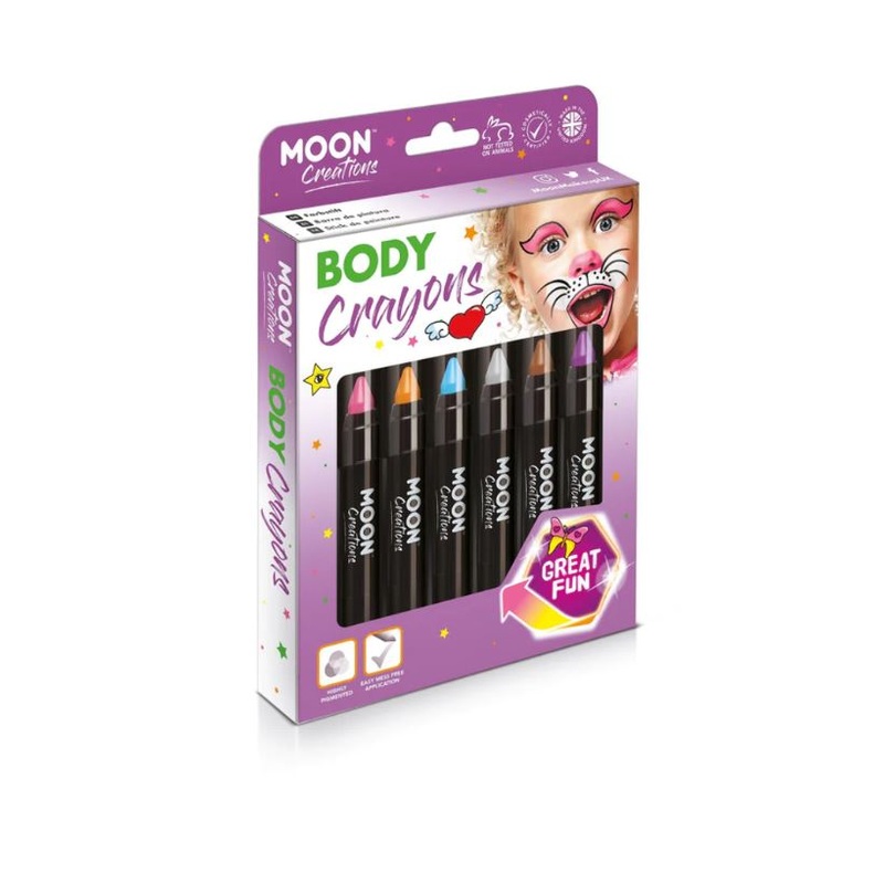 Body Crayons - 6 Pack