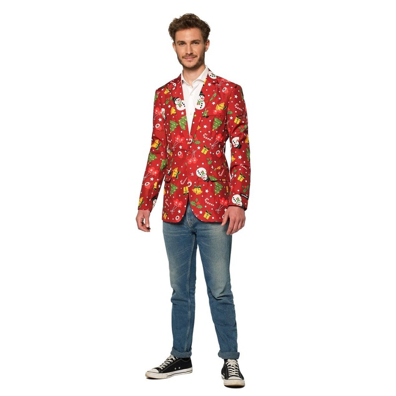Christmas Red Icons Light Up Jacket