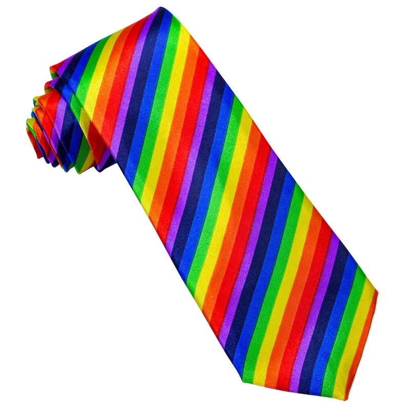 Satin Rainbow Tie