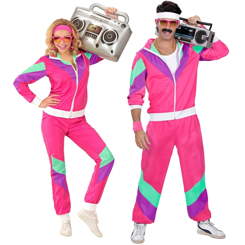 The 80's Shell Suit - Pink/Purple/Green - Unisex