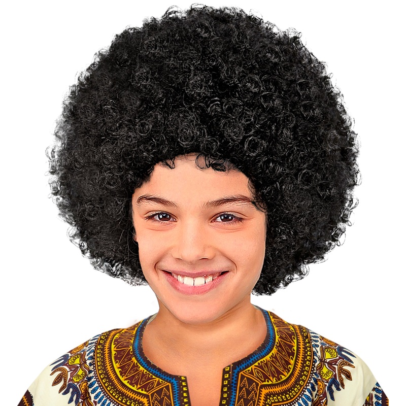 Kids Afro Wig - Black