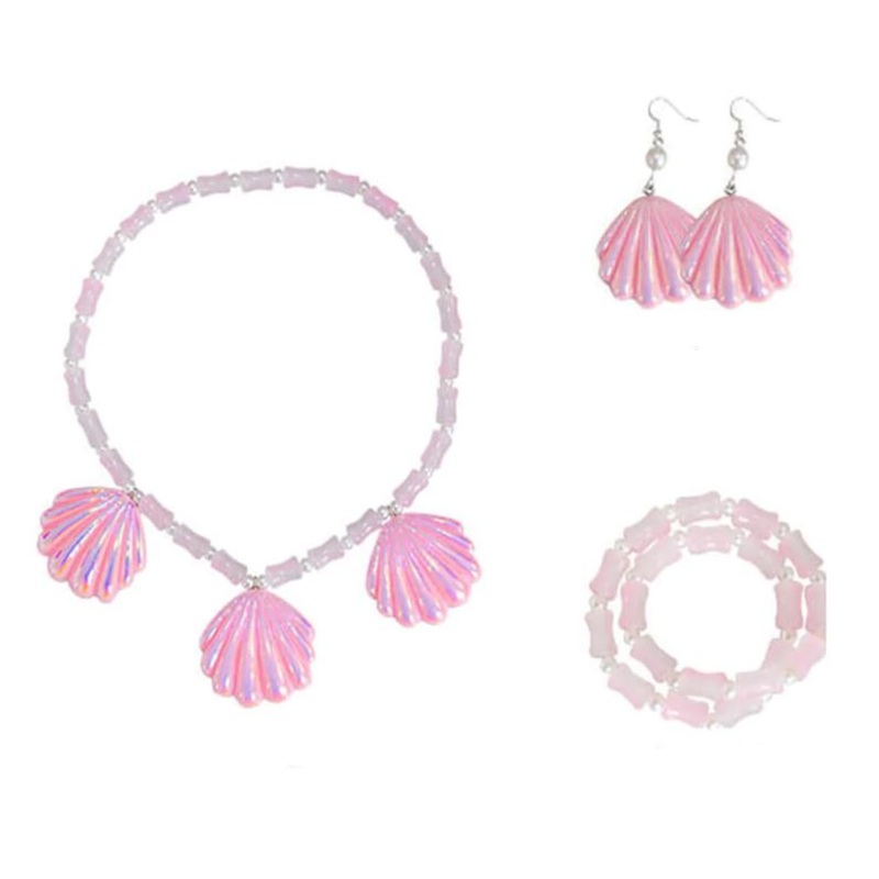 Pink Clam Mermaid Jewellery Set