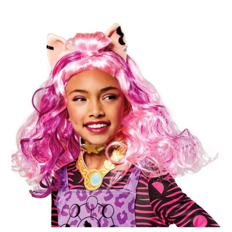 Clawdeen Wolf Wig Pink - Kids