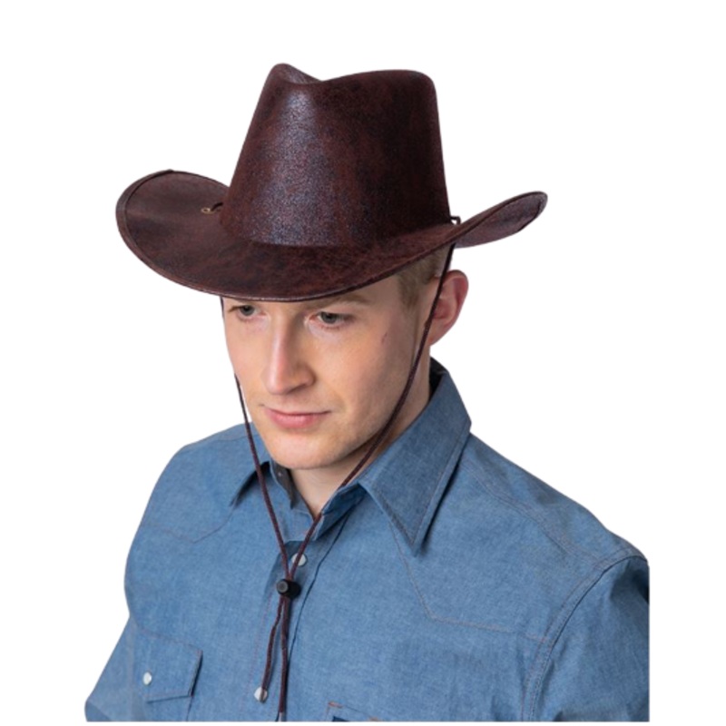 Texan Cowboy Hat - Brown