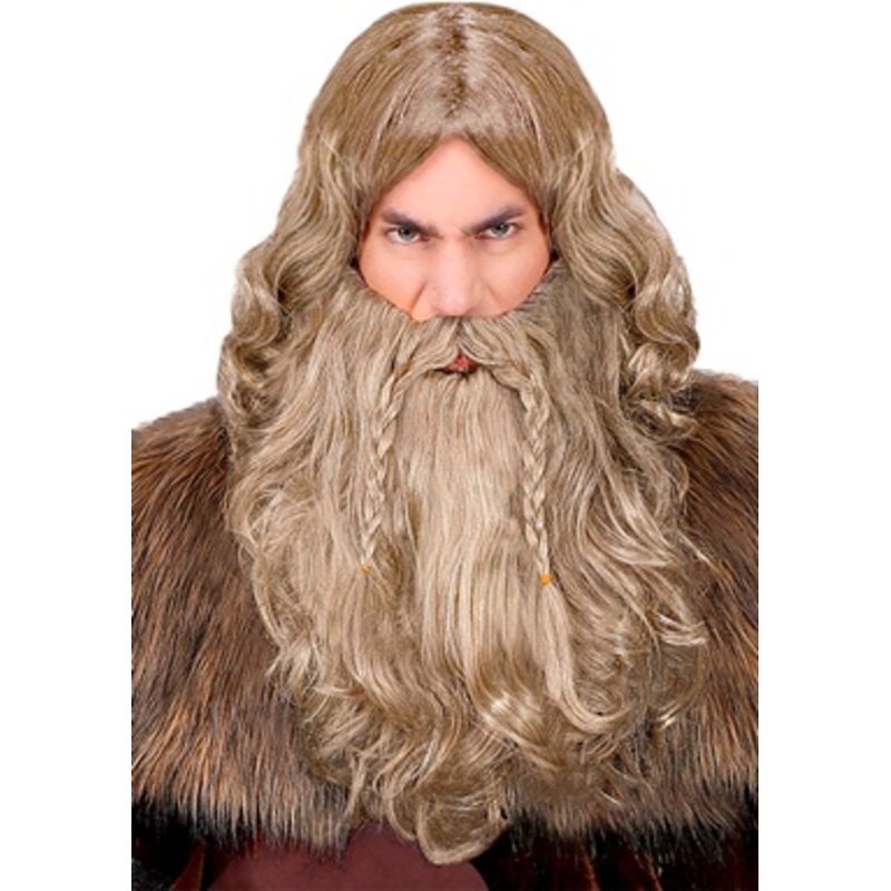 Viking Wig with Beard & Moustache
