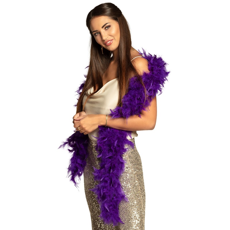 50g Feather Boa - Purple