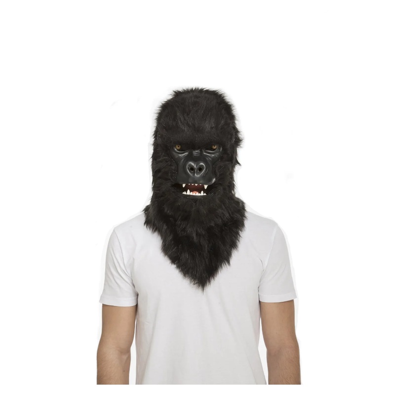 Gorilla Mask With Movable Jaw