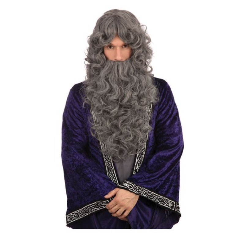 Grey Wizard Wig and Beard