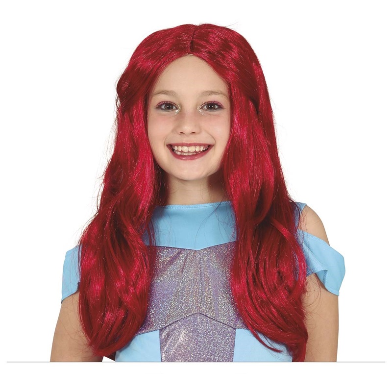 Kids Long Red Wig