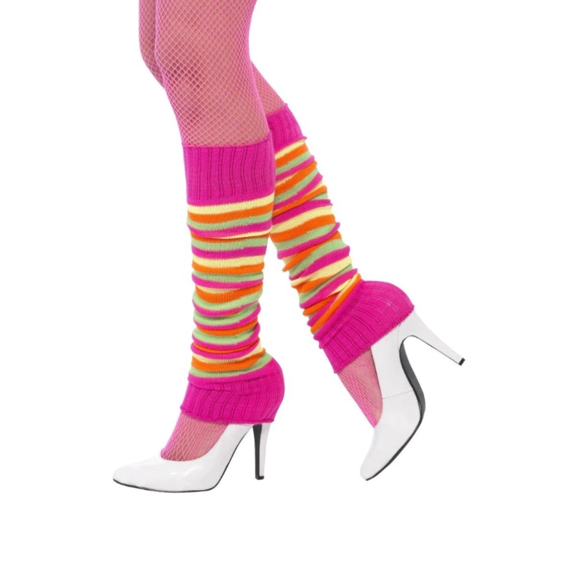 Striped Neon Leg Warmers