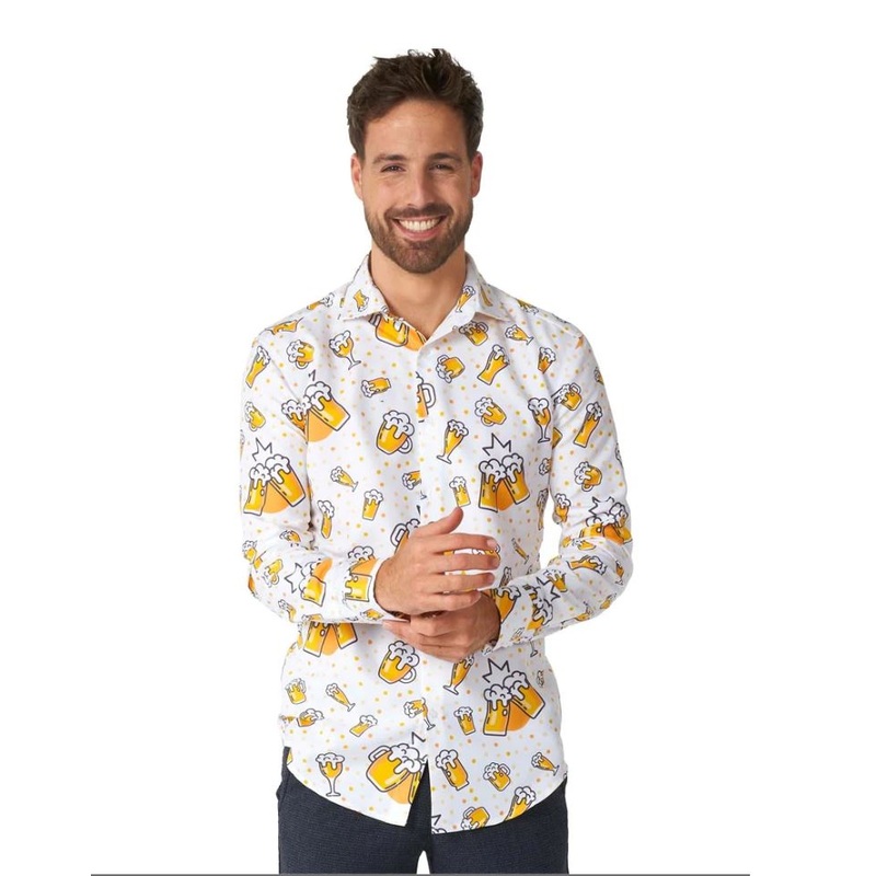 Suitmeister White Beer Shirt
