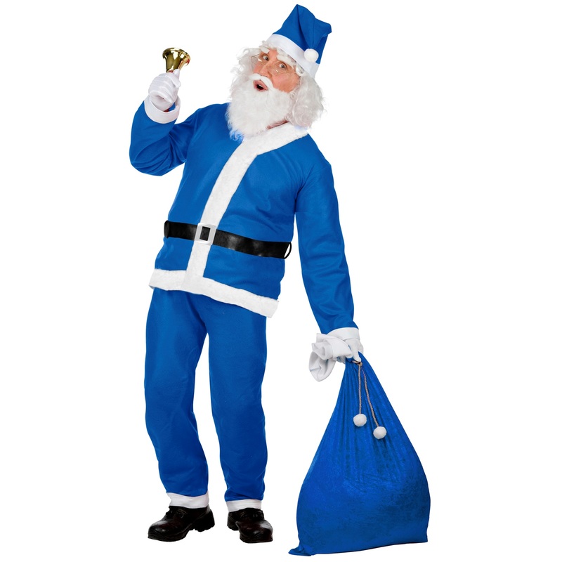 Blue Santa Claus Costume