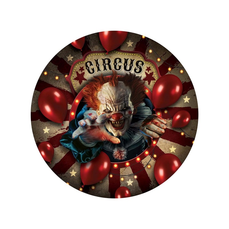 Evil Clown Paper Plates - 6 Pack
