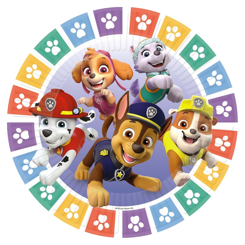 Paw Patrol Paper Plates 23cm - 8 Pack