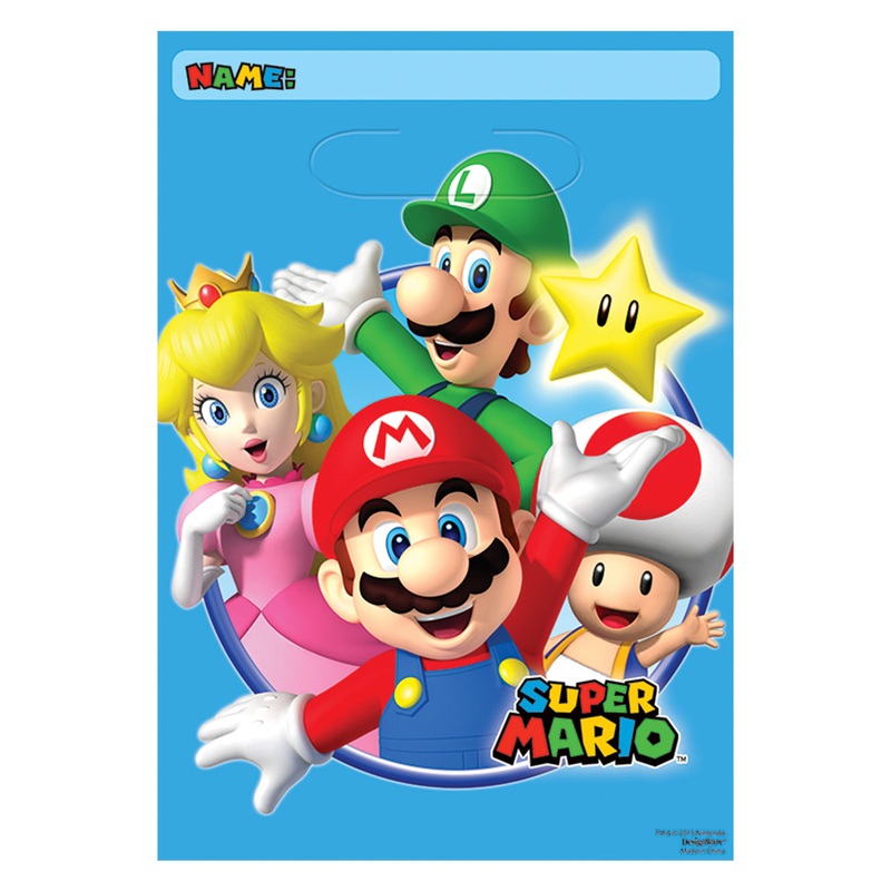 Super Mario Loot Bags - 8 Pack